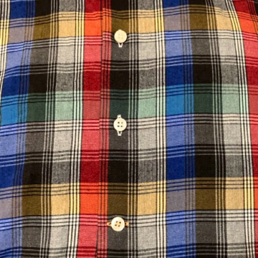 Bullock and Jones Men's Rich Colored Plaid Shirt